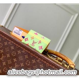 Top Grade Louis Vuitton Double Card Holder in Monogram Donuts Canvas M28284 Pistachio Green 2026