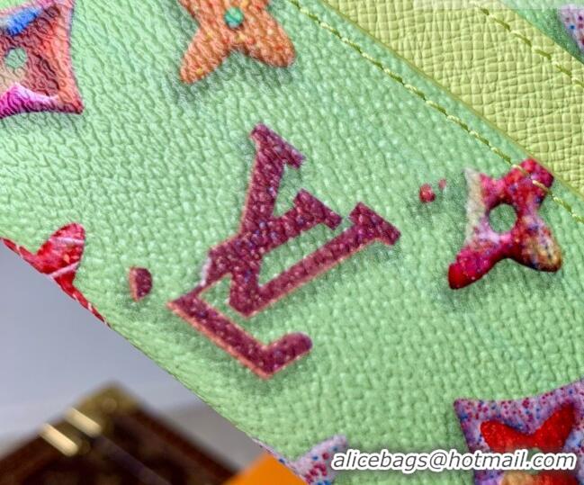 Top Grade Louis Vuitton Double Card Holder in Monogram Donuts Canvas M28284 Pistachio Green 2026