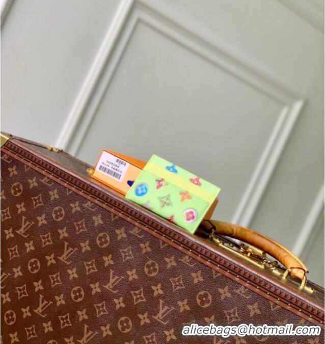 Top Grade Louis Vuitton Double Card Holder in Monogram Donuts Canvas M28284 Pistachio Green 2026