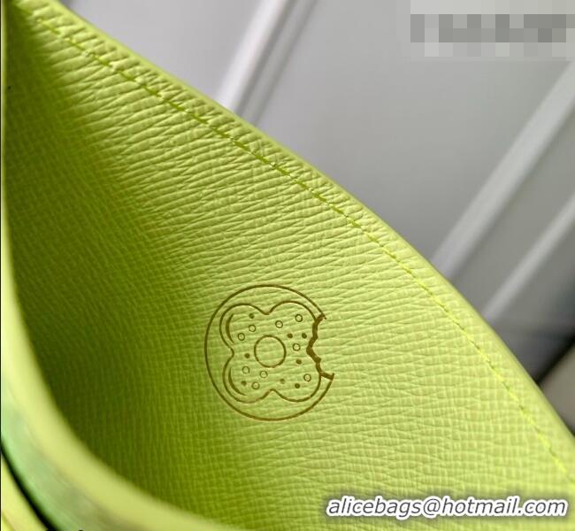Top Grade Louis Vuitton Double Card Holder in Monogram Donuts Canvas M28284 Pistachio Green 2026