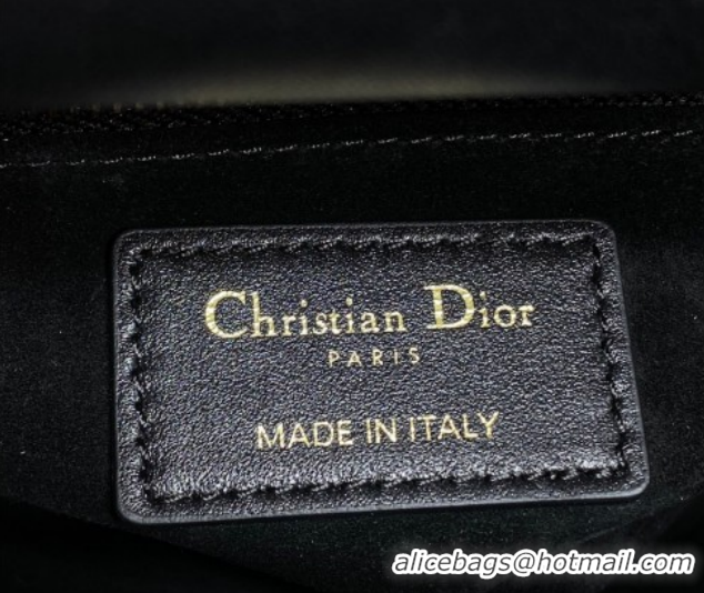 Cheap Price Dior Mini Lady Dior Bag in Cannage Lambskin Leather with Openwork Charm DR012603 Black 2026
