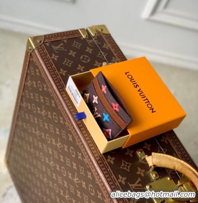 Most Popular Louis Vuitton Double Card Holder in Monogram Donuts Canvas M28284 Chocolate Brown 2026