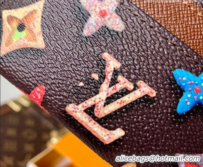 Most Popular Louis Vuitton Double Card Holder in Monogram Donuts Canvas M28284 Chocolate Brown 2026