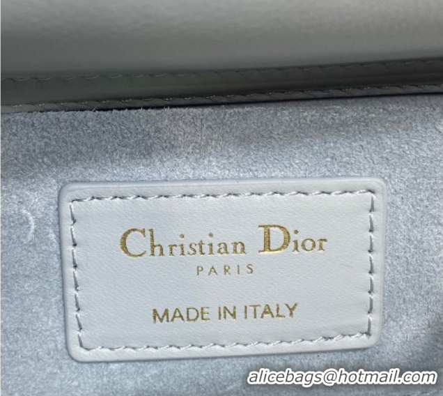 Best Price Dior Small Lady D-Joy Bag in Cannage Lambskin Leather with Openwork Charm DR012603 Blue 2026