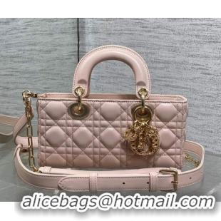 Purchase Dior Small Lady D-Joy Bag in Cannage Lambskin Leather with Openwork Charm DR012603 Pink 2026