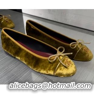 ​Top Quality Chanel CC Ballet Flat With Bow Suede CH1024