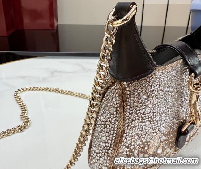 Affordable Price Gucci Jackie Notte Crystals Mini Bag in GG Canvas 26084 2026