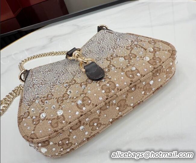 Affordable Price Gucci Jackie Notte Crystals Mini Bag in GG Canvas 26084 2026