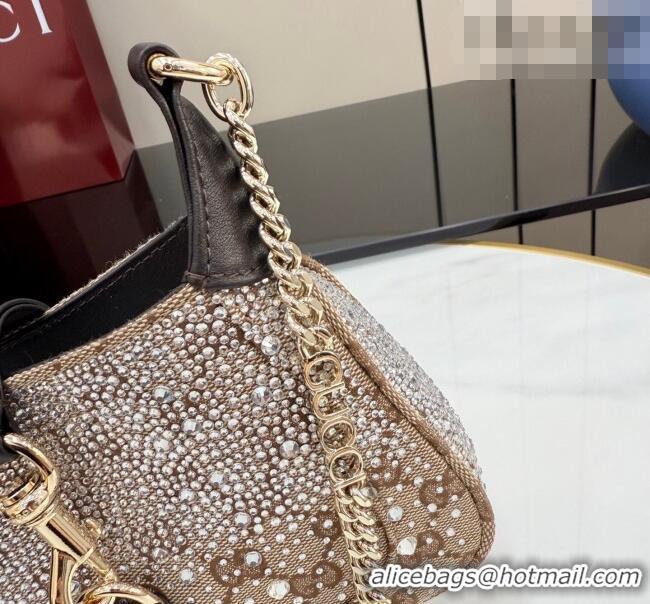 Affordable Price Gucci Jackie Notte Crystals Mini Bag in GG Canvas 26084 2026