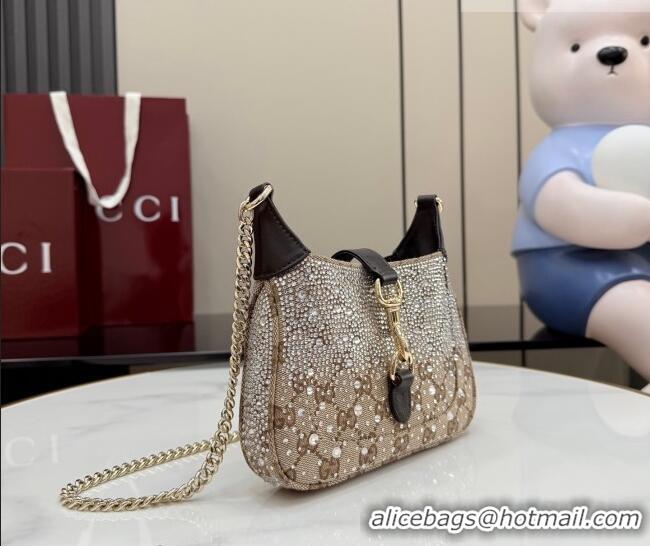 Affordable Price Gucci Jackie Notte Crystals Mini Bag in GG Canvas 26084 2026