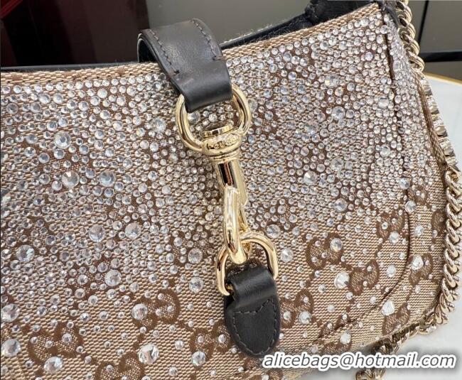 Affordable Price Gucci Jackie Notte Crystals Mini Bag in GG Canvas 26084 2026