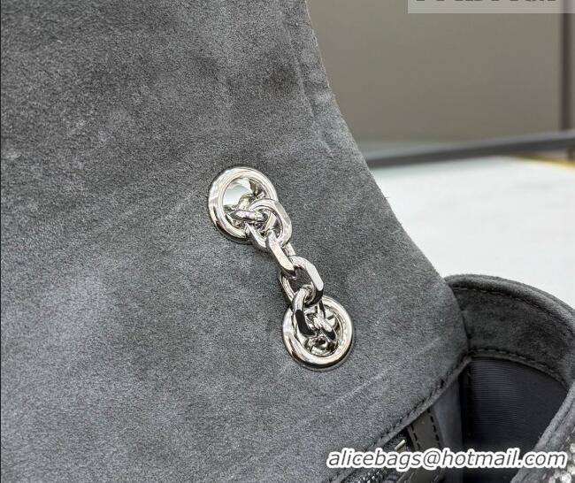 Buy Fashionable Gucci GG Marmont crystals medium shoulder bag 837267 Grey 2026