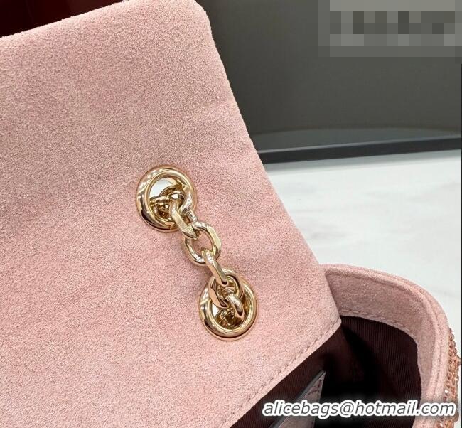 Best Price Gucci GG Marmont crystals small shoulder bag 837280 Light Pink 2026