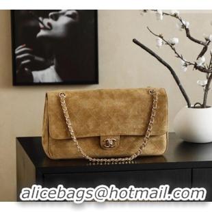 Famous Brand Chanel Matthieu Blazy Flap Bag in Quilted Suede CH020301 Light Brown 2026