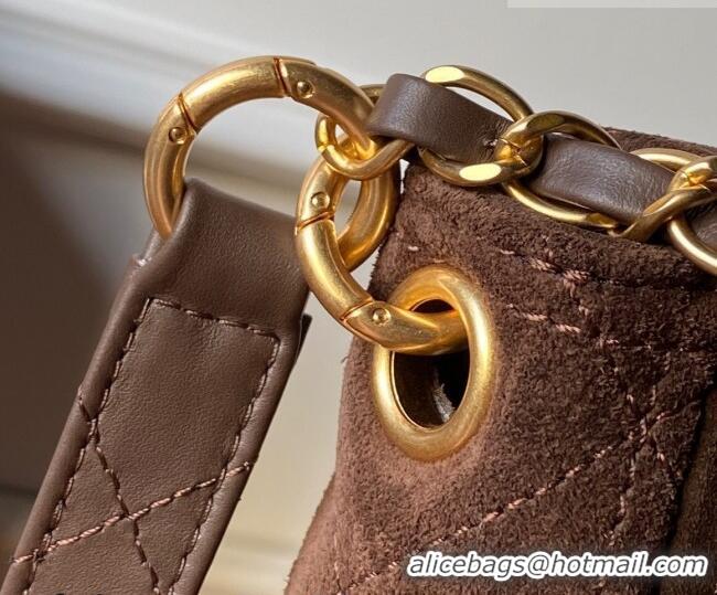 Grade Design Chanel Suede Large Flap Large Messenger Bag AS5883 Chocolate 2026