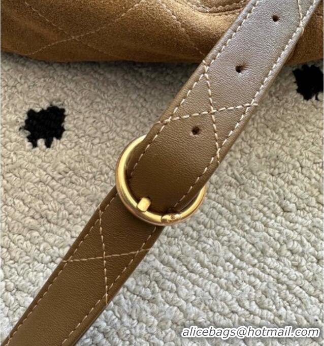 Big Discount Chanel Suede Large Flap Messenger Bag AS5883 Light Brown 2026