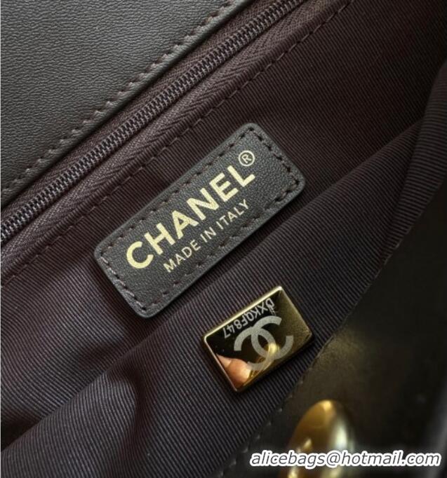 Good Product Chanel Suede Medium Flap Messenger Bag AS5885 Chocolate 2026