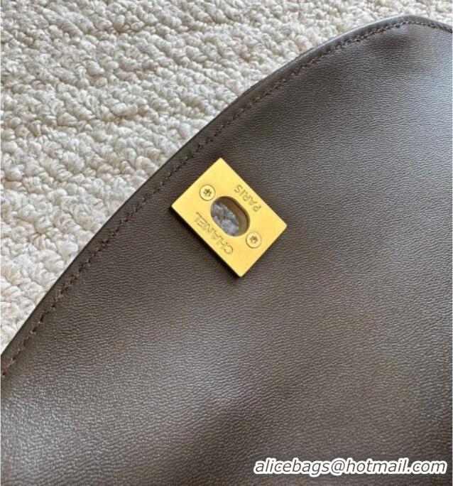 Good Product Chanel Suede Medium Flap Messenger Bag AS5885 Chocolate 2026