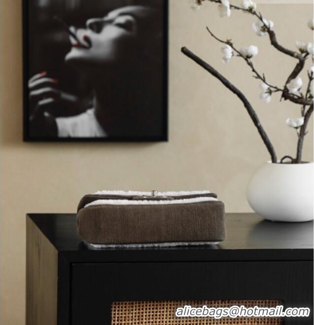 Promotional Chanel Shearling Classic Small Flap Bag with Star Charm A01113 White 2026