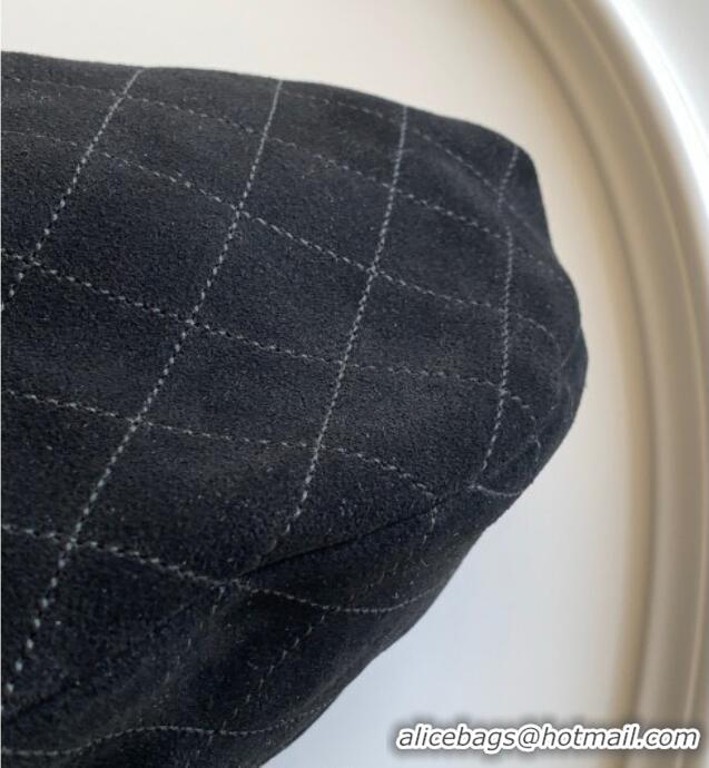 Unique Grade Chanel Suede & Turtoise-Shell Effect Top Handle Hobo Bag AS6010 Black 2026