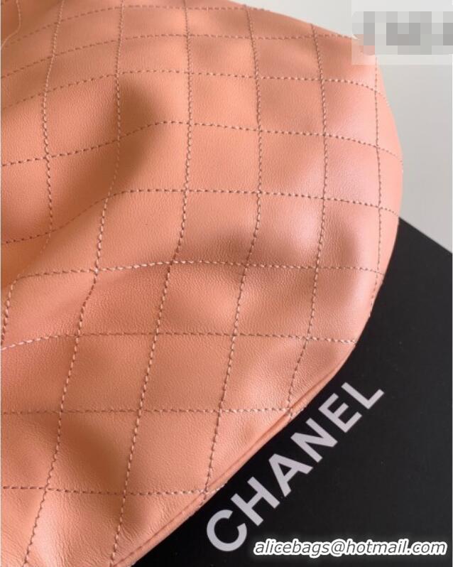 Good Quality Chanel Calfskin Leather & Turtoise-Shell Effect Top Handle Hobo Bag AS6010 Pink 2026