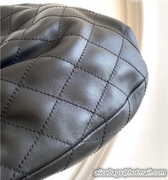 Super Quality Chanel Calfskin Leather & Turtoise-Shell Effect Top Handle Small Hobo Bag AS6022 Black 2026