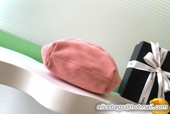Best Quality Chanel Suede & Turtoise-Shell Effect Top Handle Small Hobo Bag AS6022 Pink 2026