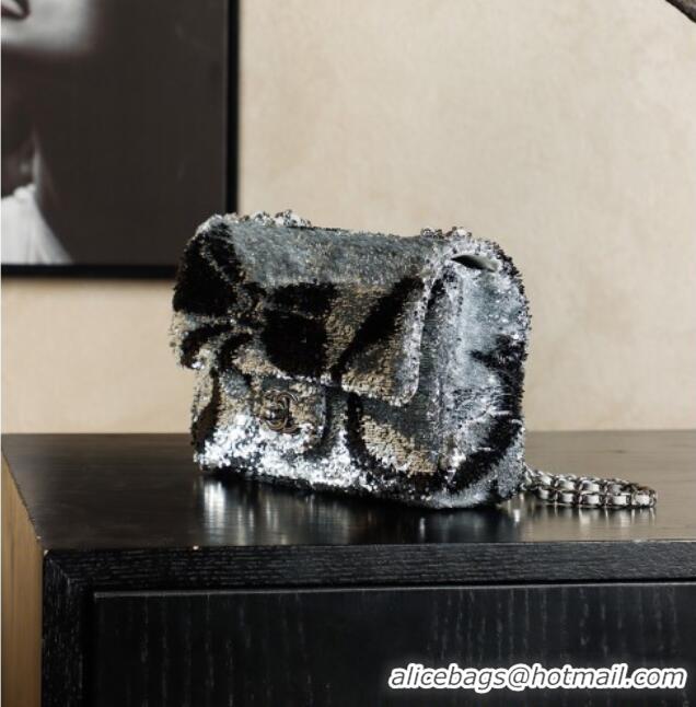 Top Quality Chanel Sequins Flap Bag with Bow Silver-Tone AS4561 2026
