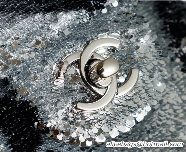 Top Quality Chanel Sequins Flap Bag with Bow Silver-Tone AS4561 2026