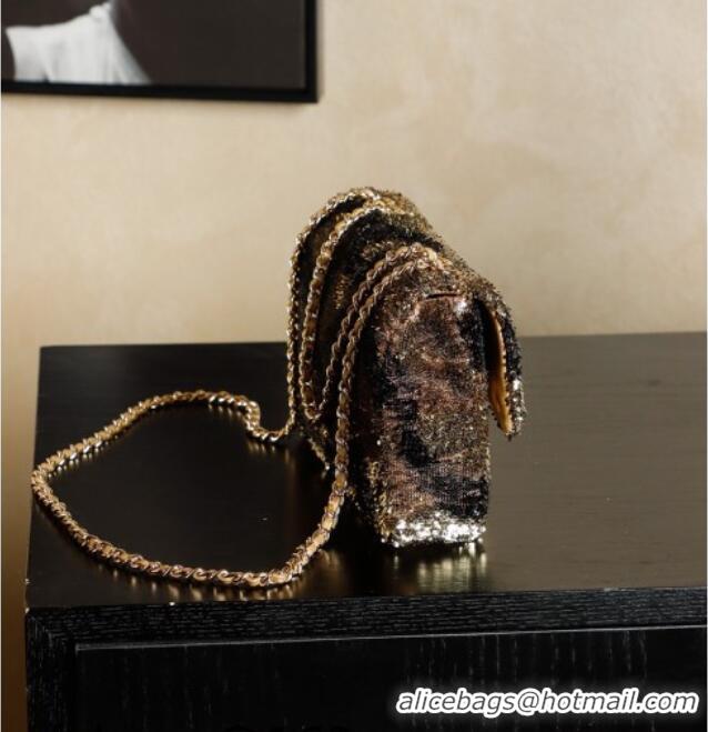 Promotional Chanel Sequins Flap Bag with Bow Gold-Tone AS4561 2026