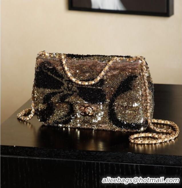 Promotional Chanel Sequins Flap Bag with Bow Gold-Tone AS4561 2026