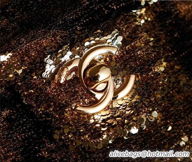 Promotional Chanel Sequins Flap Bag with Bow Gold-Tone AS4561 2026