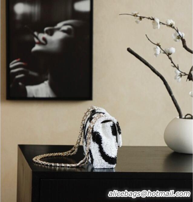 Best Price Chanel Sequins Flap Bag with Bow AS4561 White 2026