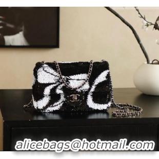 Best Quality Chanel Sequins Flap Bag with Bow AS4561 Black 2026
