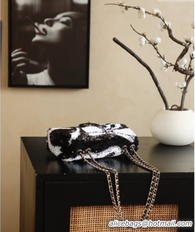 Best Quality Chanel Sequins Flap Bag with Bow AS4561 Black 2026