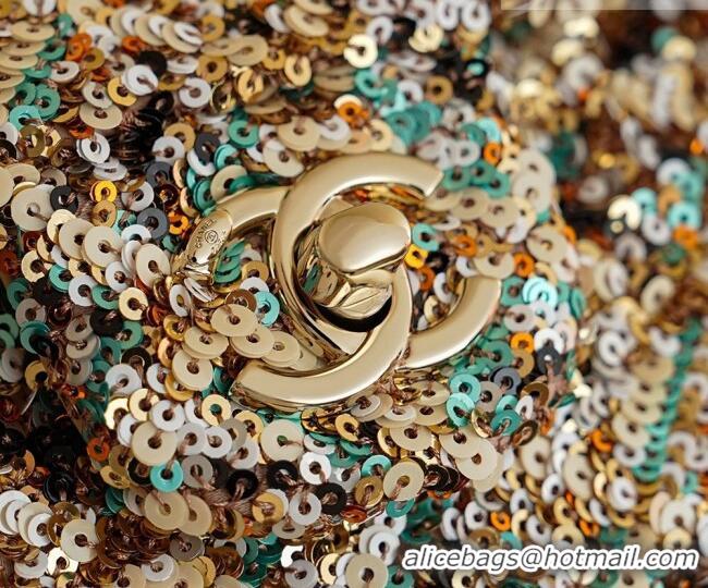 Trendy Design Chanel Sequins Classic Small Flap Handbag A01113 Beige 2026