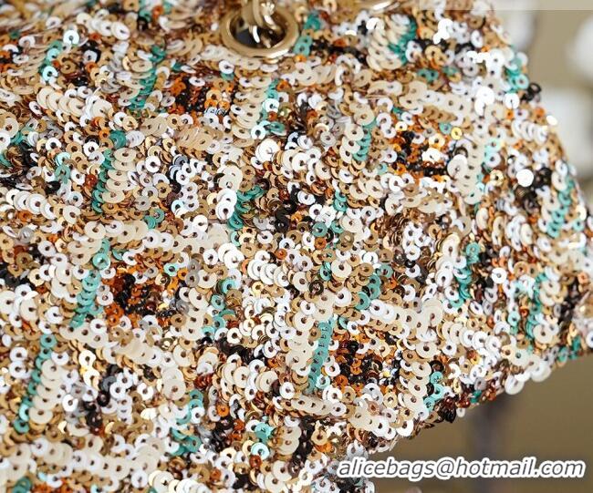 Trendy Design Chanel Sequins Classic Small Flap Handbag A01113 Beige 2026