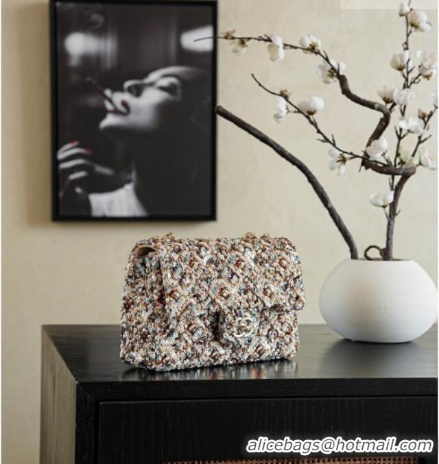 Trendy Design Chanel Sequins Classic Small Flap Handbag A01113 Beige 2026