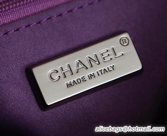 Best Quality Chanel Sequins Classic Small Flap Handbag A01113 Purple 2026