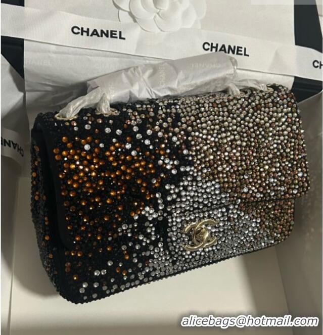 Luxury Cheap Chanel Strass Classic Small Flap Handbag A01113 Gold 2026