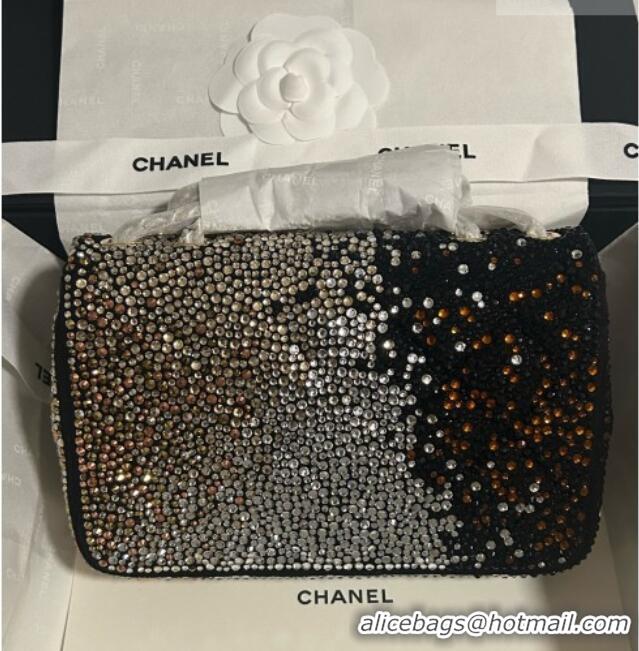 Luxury Cheap Chanel Strass Classic Small Flap Handbag A01113 Gold 2026