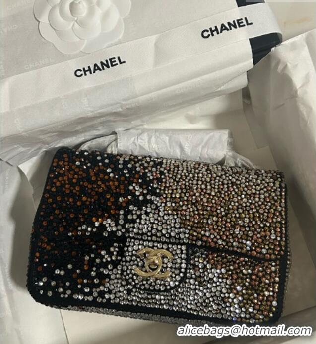 Luxury Cheap Chanel Strass Classic Small Flap Handbag A01113 Gold 2026