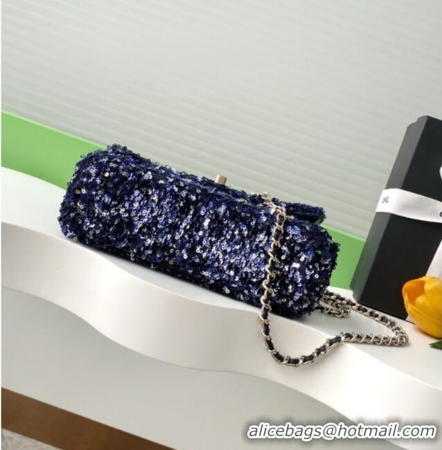 Inexpensive Chanel Sequins Allover Flap Bag AS4561 Blue 2026