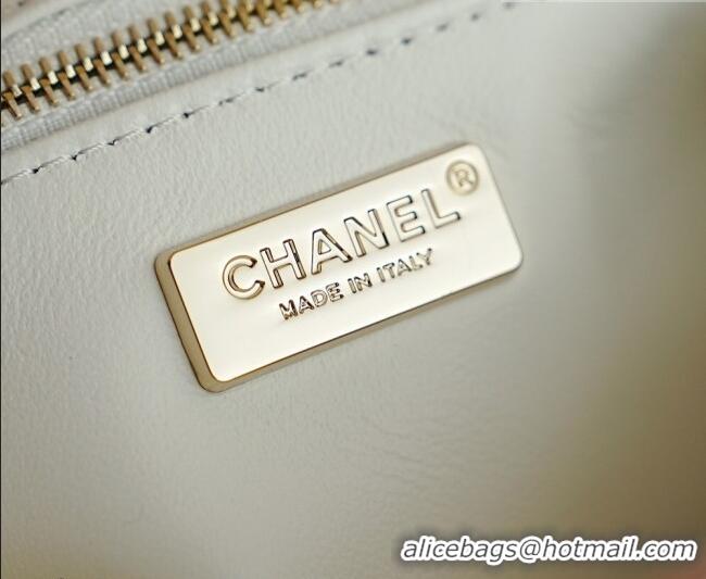 Pretty Style Chanel Sequins & Camellia Bloom Classic Flap Bag CH020302 White 2026
