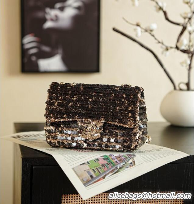 Discount Chanel Sequins & Camellia Bloom Classic Flap Bag CH020302 Gold 2026