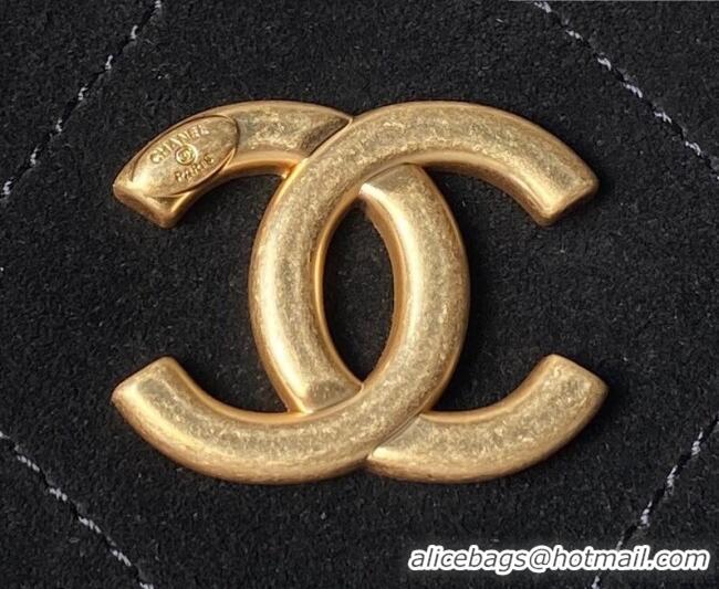 Inexpensive Chanel Suede Small Hobo Bag AS5970 Black 2026