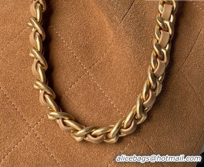 Buy Discount Chanel Suede Small Hobo Bag AS5970 Light Brown 2026