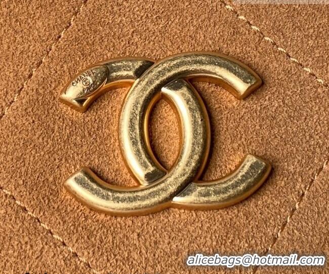 Buy Discount Chanel Suede Small Hobo Bag AS5970 Light Brown 2026
