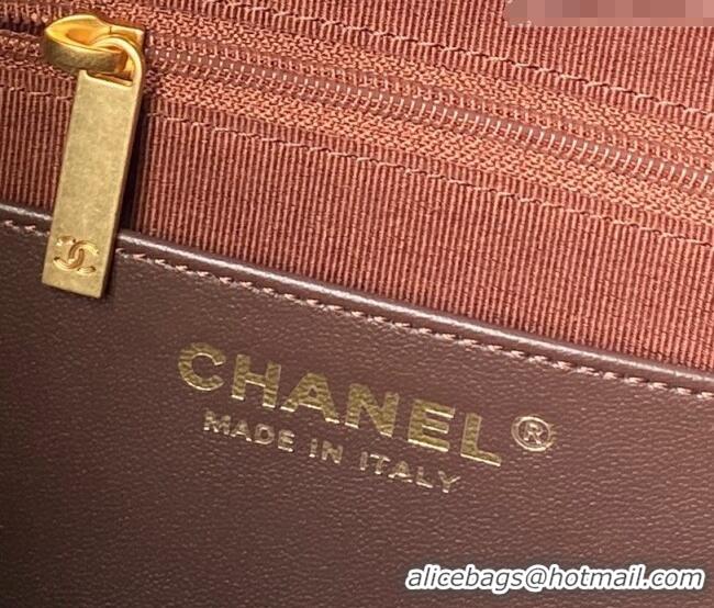 Grade Cheap Chanel Suede Small Hobo Bag AS5970 Dark Brown 2026