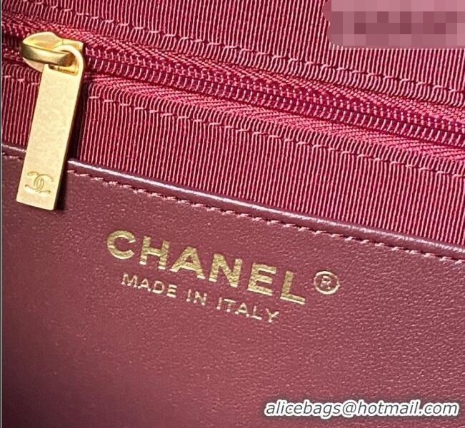 Inexpensive Design Chanel Suede Small Hobo Bag AS5970 Red 2026